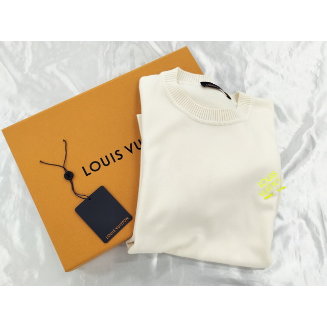 ルイヴィトン LOUIS VUITTON Tシャツ カットソー 半袖 ショートスリーブ マルチロゴプリント トップス メンズ XS ブラック/ホワイト