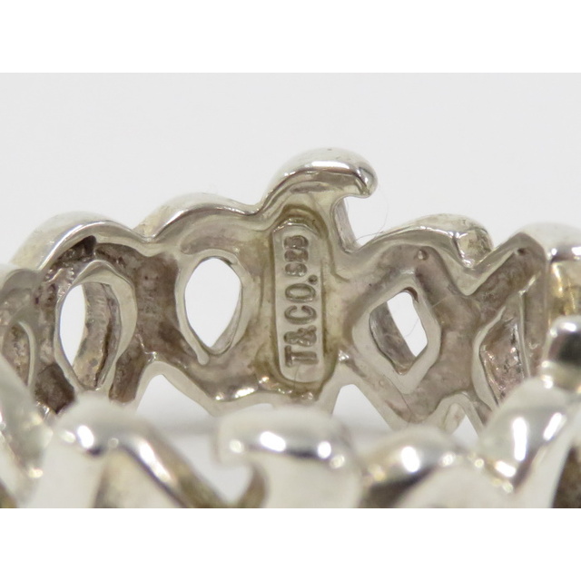 Tiffany & Co.(ティファニー)のTIFFANY＆Co. リング 指輪 ラブ＆キス SV925 シルバー 約12号 レディースのアクセサリー(リング(指輪))の商品写真