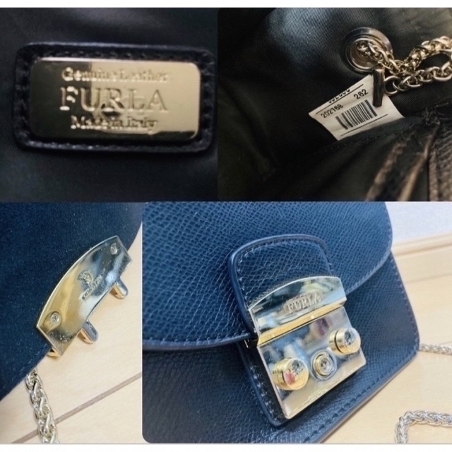 フルラ FURLA 202768 メトロポリス レザー 黒 ショルダーバック 1