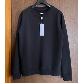 マルタンマルジェラ(Maison Martin Margiela)の黒46新品 メゾン マルジェラ クラシック スウェット シャツ メンズ ブラック(スウェット)