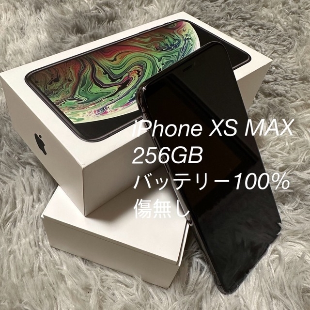 iPhone(アイフォーン)の[超美品] iPhone XS MAX 256GB SIMフリー箱付き スマホ/家電/カメラのスマートフォン/携帯電話(スマートフォン本体)の商品写真