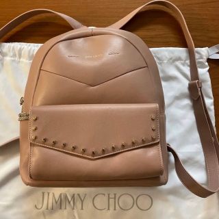 JIMMY CHOO - JIMMY CHOO ジミーチュウ バックパック ピンクベージュ