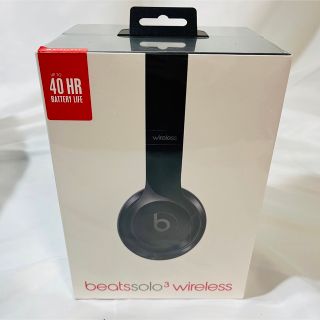 ビーツバイドクタードレ(Beats by Dr Dre)の【新品】ビーツ beats solo3 wireless Gloss Black(ヘッドフォン/イヤフォン)