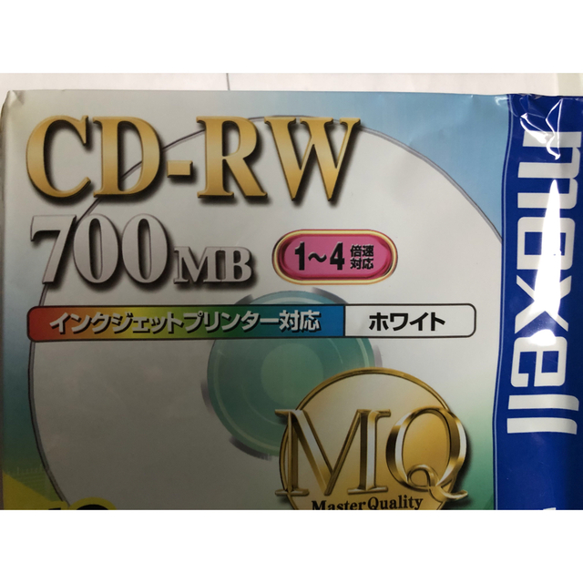 maxell(マクセル)のCD-RW マクセル　4枚 スマホ/家電/カメラのPC/タブレット(PC周辺機器)の商品写真