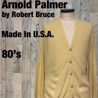 アーノルドパーマー(Arnold Palmer)の◆アーノルドパーマー/ヴィンテージニットカーディガン◆アメリカ製 80’s(カーディガン)