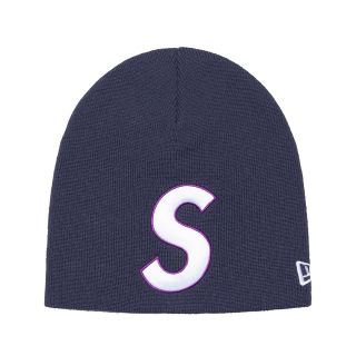 シュプリーム(Supreme)のsupreme S LOGO beanie ロゴステッカー付き(ニット帽/ビーニー)