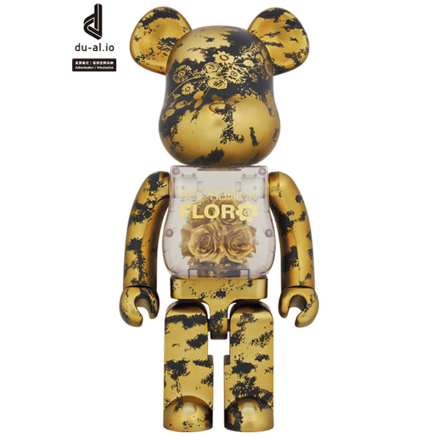 BE@RBRICK FLOR@ GOLD 1000％