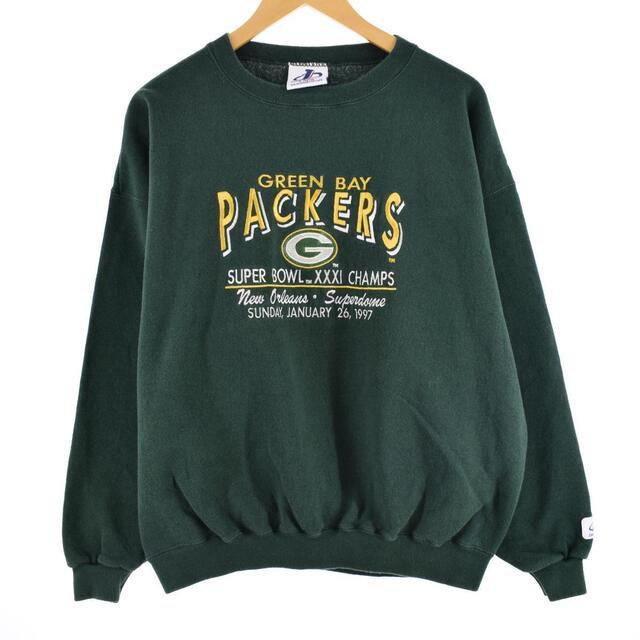 90年代 LOGO ATHLETIC NFL GREEN BAY PACKERS グリーンベイパッカーズ スウェットシャツ トレーナー USA製 メンズXL ヴィンテージ /eaa300980