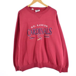 リー(Lee)の古着 90年代 リー Lee SPORT MLB St.Louis Cardinals セントルイスカージナルス スウェットシャツ トレーナー メンズXXXL ヴィンテージ /eaa300982(スウェット)