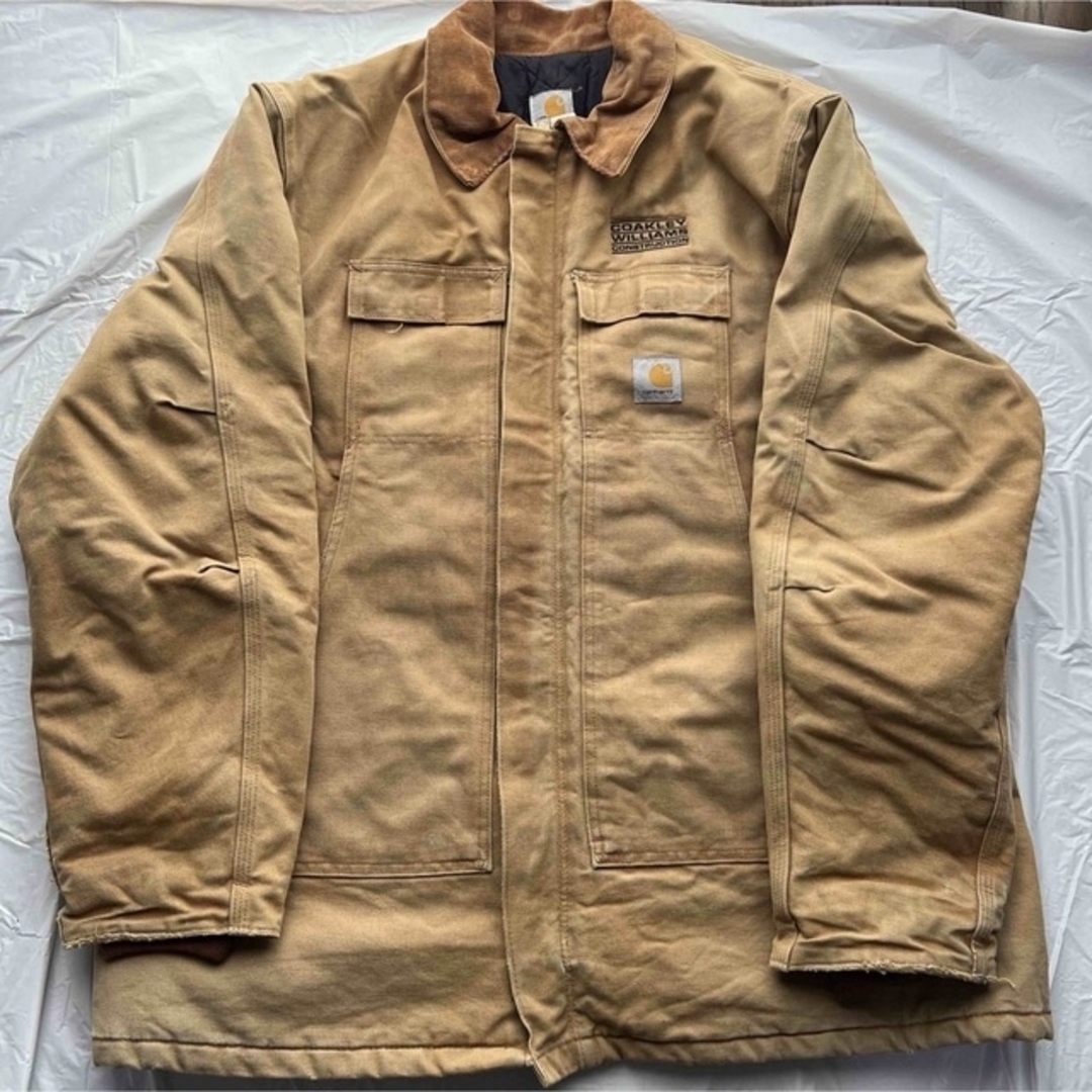 肉厚　Carhartt ダックジャケット　企業　サーマル　ワッフル　ビッグ