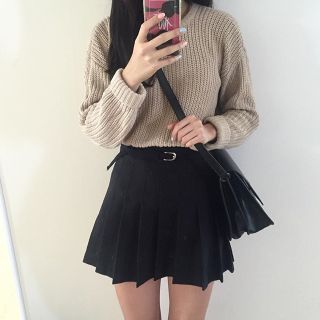 アメリカンアパレル(American Apparel)のaa black tennis skirt(ミニスカート)