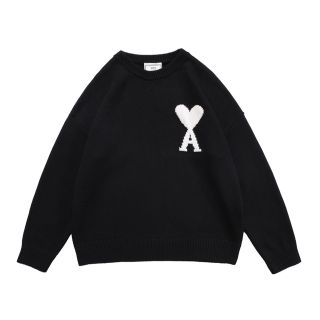 ami - ✨新品✨amiparis アミパリスニット セーター ブラック の通販