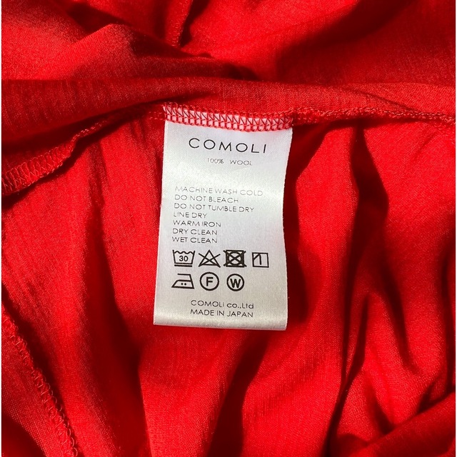 COMOLI(コモリ)の【COMOLI コモリ】ウール天竺半袖Tシャツ メンズのトップス(Tシャツ/カットソー(半袖/袖なし))の商品写真