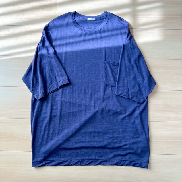 COMOLI(コモリ)の【COMOLI コモリ】ウール天竺半袖Tシャツ メンズのトップス(Tシャツ/カットソー(半袖/袖なし))の商品写真