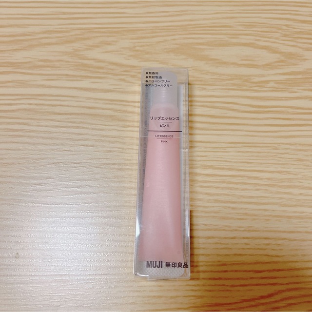 MUJI (無印良品)(ムジルシリョウヒン)の無印良品　リップエッセンス　唇用美容液　ピンク　新品未使用　未開封　無印 コスメ/美容のスキンケア/基礎化粧品(リップケア/リップクリーム)の商品写真