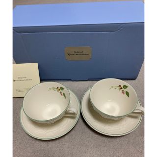 ウェッジウッド(WEDGWOOD)のWedgwood フェスティビティ ティーカップ&ソーサー 2客セット(食器)