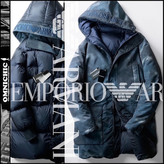 Emporio Armani(エンポリオアルマーニ)の新品EMPORIO ARMANIリバーシブルダウンコート54エンポリオアルマーニ メンズのジャケット/アウター(ダウンジャケット)の商品写真