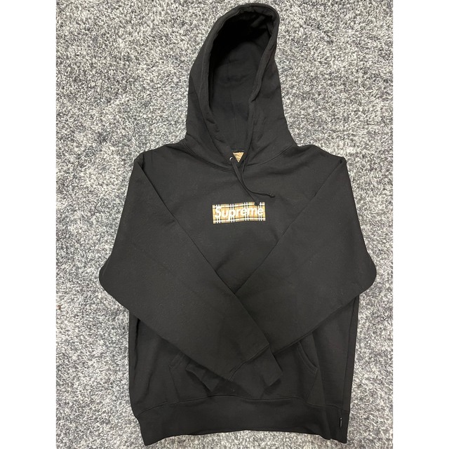 Supreme(シュプリーム)のSupreme / Burberry Box Logo Hooded black メンズのトップス(パーカー)の商品写真