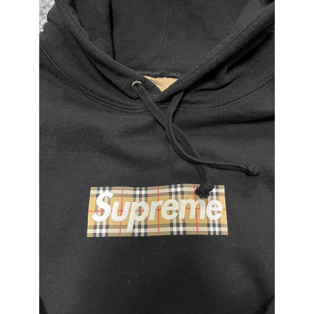 Supreme(シュプリーム)のSupreme / Burberry Box Logo Hooded black メンズのトップス(パーカー)の商品写真