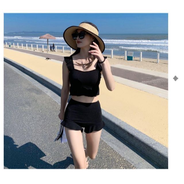 新品⭐︎数量限定❗️】水着 セパレート 体型カバー フリル 旅行 海 海外の通販 by もりもり's shop｜ラクマ