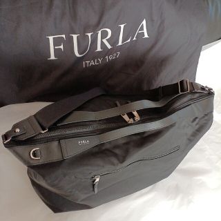 FURLA MAN テクニカル ダッフルバッグ☆3WAYバッグ☆ブラック　XL