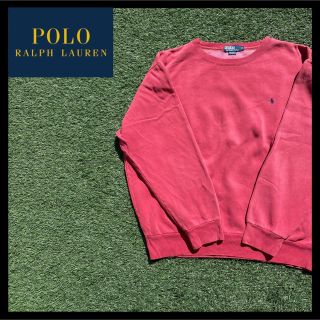 ポロラルフローレン(POLO RALPH LAUREN)のポロラルフローレン スウェット XL レッド 刺繍ロゴ(スウェット)