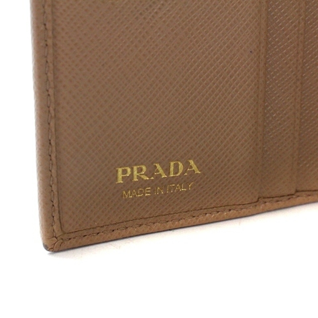 PRADA(プラダ)のプラダ PRADA 財布 二つ折り レザー ベージュ レディースのファッション小物(財布)の商品写真