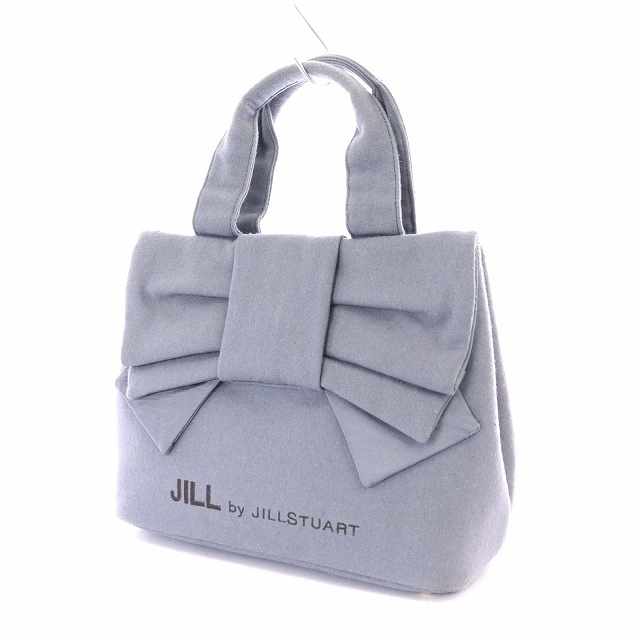 JILL by JILLSTUART(ジルバイジルスチュアート)のジルバイジルスチュアート ハンドバッグ トートバッグ リボン 灰 グレー レディースのバッグ(ハンドバッグ)の商品写真