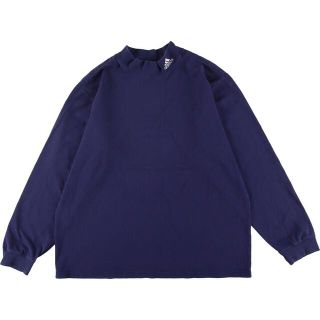 アディダス(adidas)の古着 90年代 アディダス adidas ハイネック ロングTシャツ ロンT USA製 メンズXL ヴィンテージ /eaa312308(Tシャツ/カットソー(半袖/袖なし))