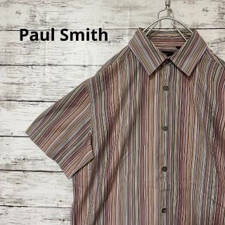 ポールスミス(Paul Smith)のPaul Smith マルチカラーストライプ半袖シャツ お洒落 定番 人気(シャツ)