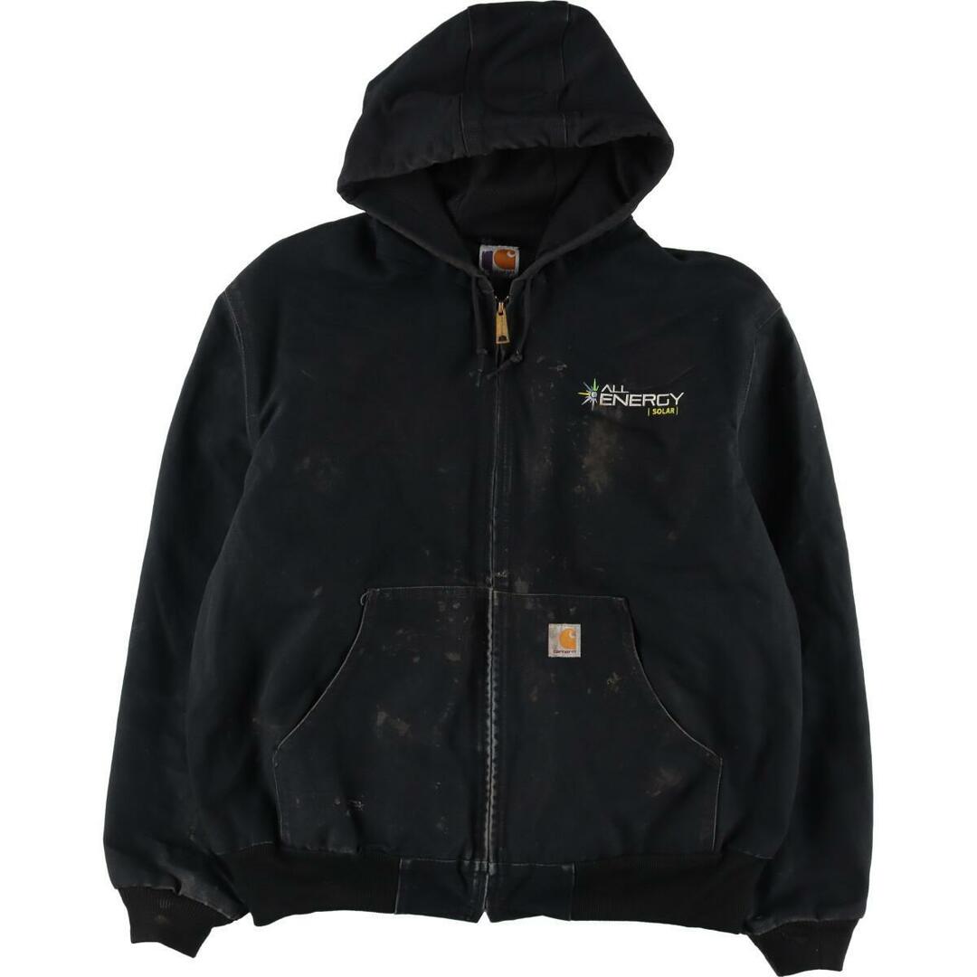 カーハート Carhartt アクティブジャケット ダック地フルジップパーカー USA製 メンズXXL /eaa315470