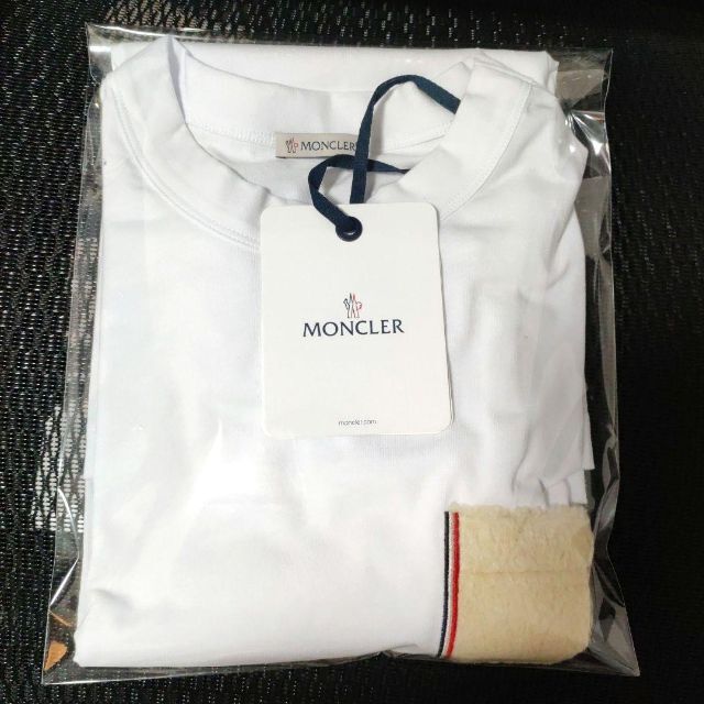 新品正規品】MONCLER モンクレール 半袖 Tシャツ 白 XL 新品正規品】MONCLER モンクレール 半袖 Tシャツ 白 XL