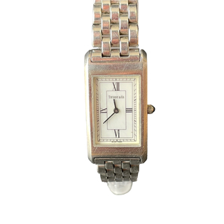 ティファニー(Tiffany & Co.)の【稼動品】ティファニー クラシック スクエア 腕時計 ステンレススチール(腕時計)