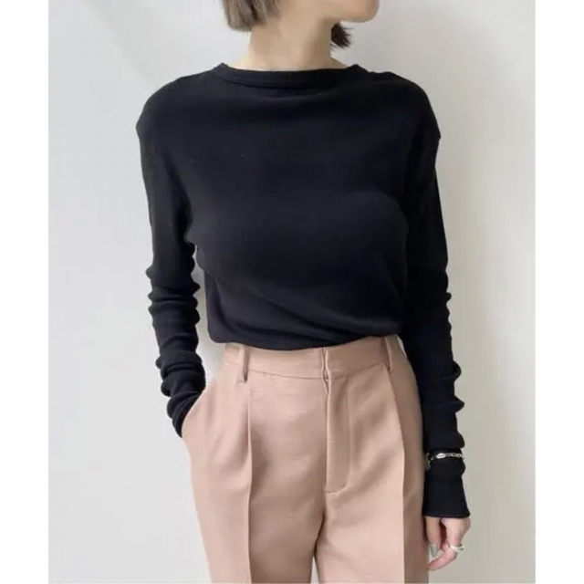 L'Appartement DEUXIEME CLASSE(アパルトモンドゥーズィエムクラス)のused【L'Appartement】Rib L/S T-sh レディースのトップス(カットソー(長袖/七分))の商品写真