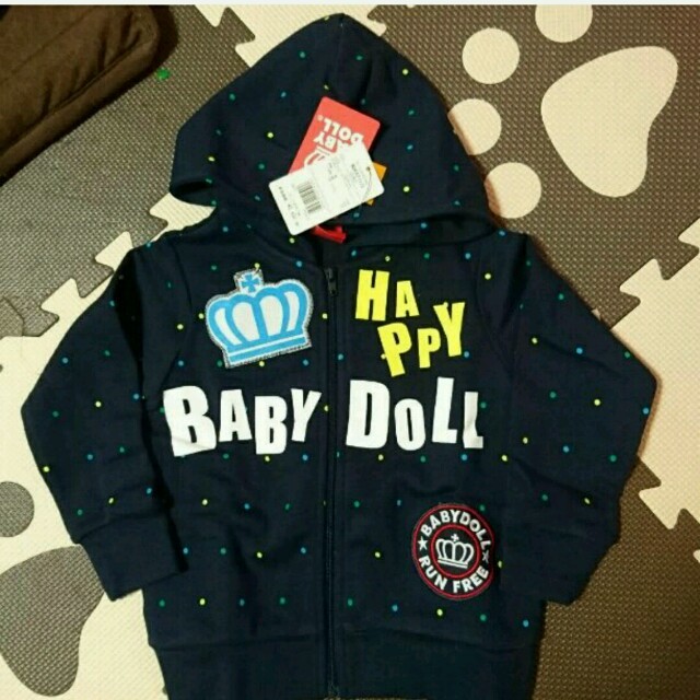 BABYDOLL(ベビードール)のミッキー様専用♡ベビードール☆ドット柄ジャンパー100 キッズ/ベビー/マタニティのキッズ服男の子用(90cm~)(ジャケット/上着)の商品写真