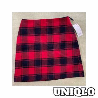 ユニクロ(UNIQLO)の<新品未使用>UNIQLO＊チェックミニスカート(ミニスカート)