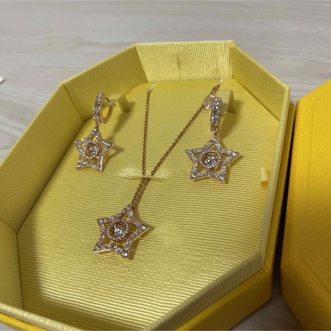 スワロフスキー stella ネックレス ピアス セット