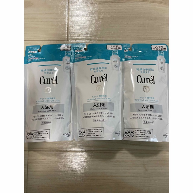 Curel(キュレル)のキュレル　入浴剤　詰め替え用360ml3袋セット　 コスメ/美容のボディケア(入浴剤/バスソルト)の商品写真