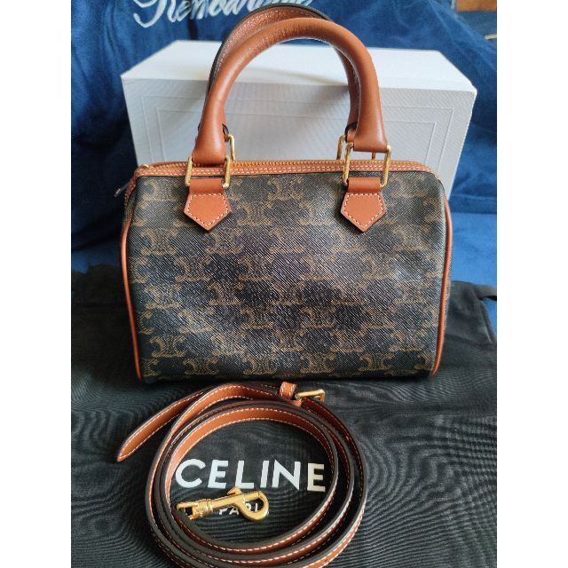 ファッションなデザイン celine - スモールボストントリオンフ