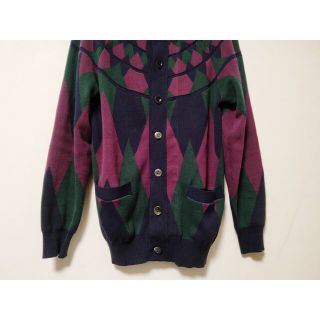 sacai サカイ エルボーパッチ幾何学ニットセーター