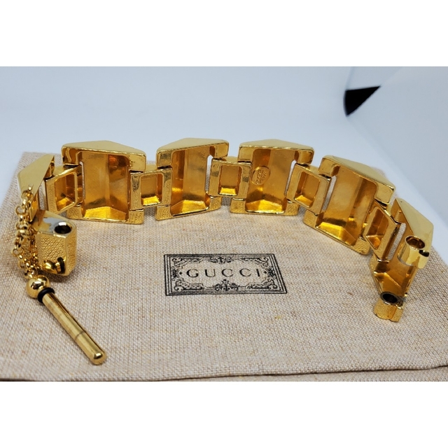 超レア トム・フォード期 廃盤品】GUCCI ゴールドメッキ ブレスレット