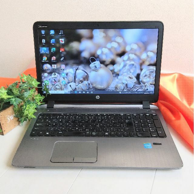 シルバー+黒✨高速SSD搭載✨HPノートパソコン✨オフィス&カメラ✨88