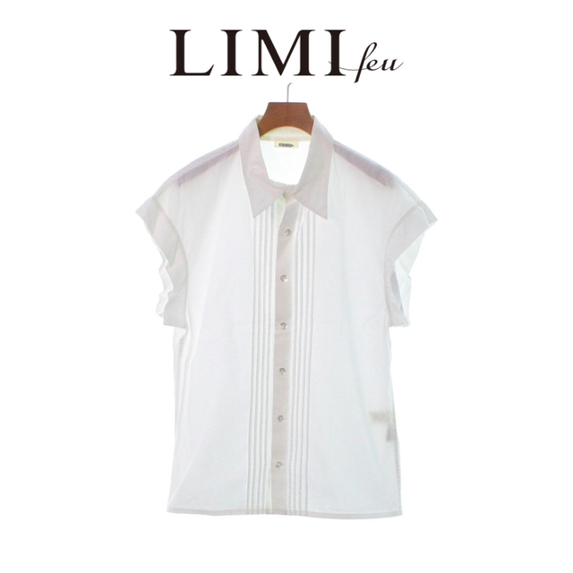 ●●●最終価格●●●【LIMI feu】ノースリーブホワイトシャツ