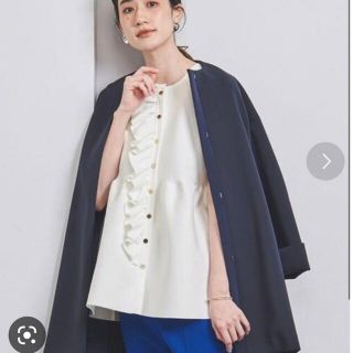 ユナイテッドアローズ(UNITED ARROWS)のフリルニットベスト ユナイテッドアローズ(ベスト/ジレ)