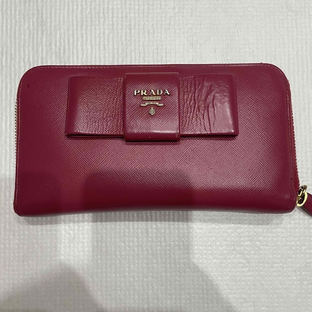 PRADA サフィアーノ リボン 長財布