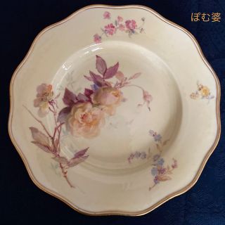 マイセン(MEISSEN)の★お取置き【古マイセン】ブラウンスドルフ／印象主義「ペールイェロー地に黄薔薇」(食器)