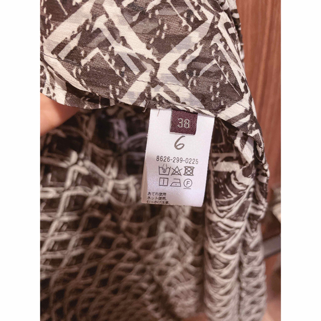 6 (ROKU)(ロク)の6 ROKU SQUARE PRINT DRESS ワンピース ロク 柄ワンピ レディースのワンピース(ロングワンピース/マキシワンピース)の商品写真