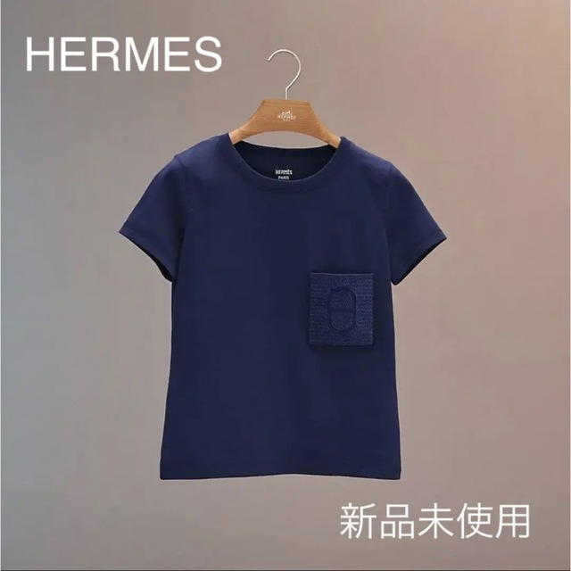 Hermes - aqueens様☆ HERMES エルメス Tシャツ ネイビー 36の通販 by ...