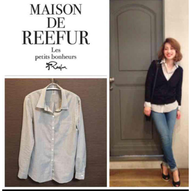 Maison de Reefur(メゾンドリーファー)のMAISON DE REEFUR ストライプシャツ  サイズ表記:38  レディースのトップス(シャツ/ブラウス(長袖/七分))の商品写真