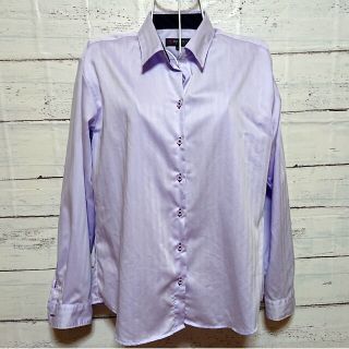 ブリックハウスバイトウキョウシャツ(BRICK HOUSE by Tokyo Shirts)のBRICK HOUSEブラウス LL 13号 パープル 紫  事務服 オフ(シャツ/ブラウス(長袖/七分))